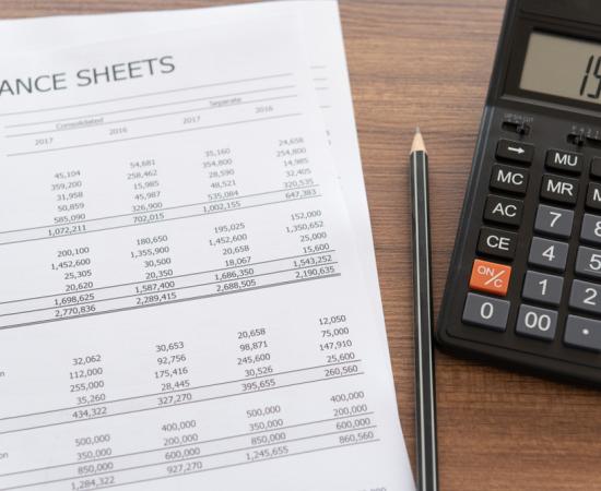 balance sheets